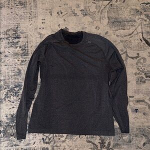 Lululemon Dark Gray Mesh Shirt